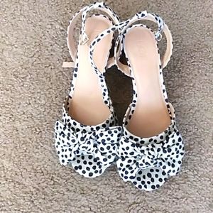 Polka dot bow heels